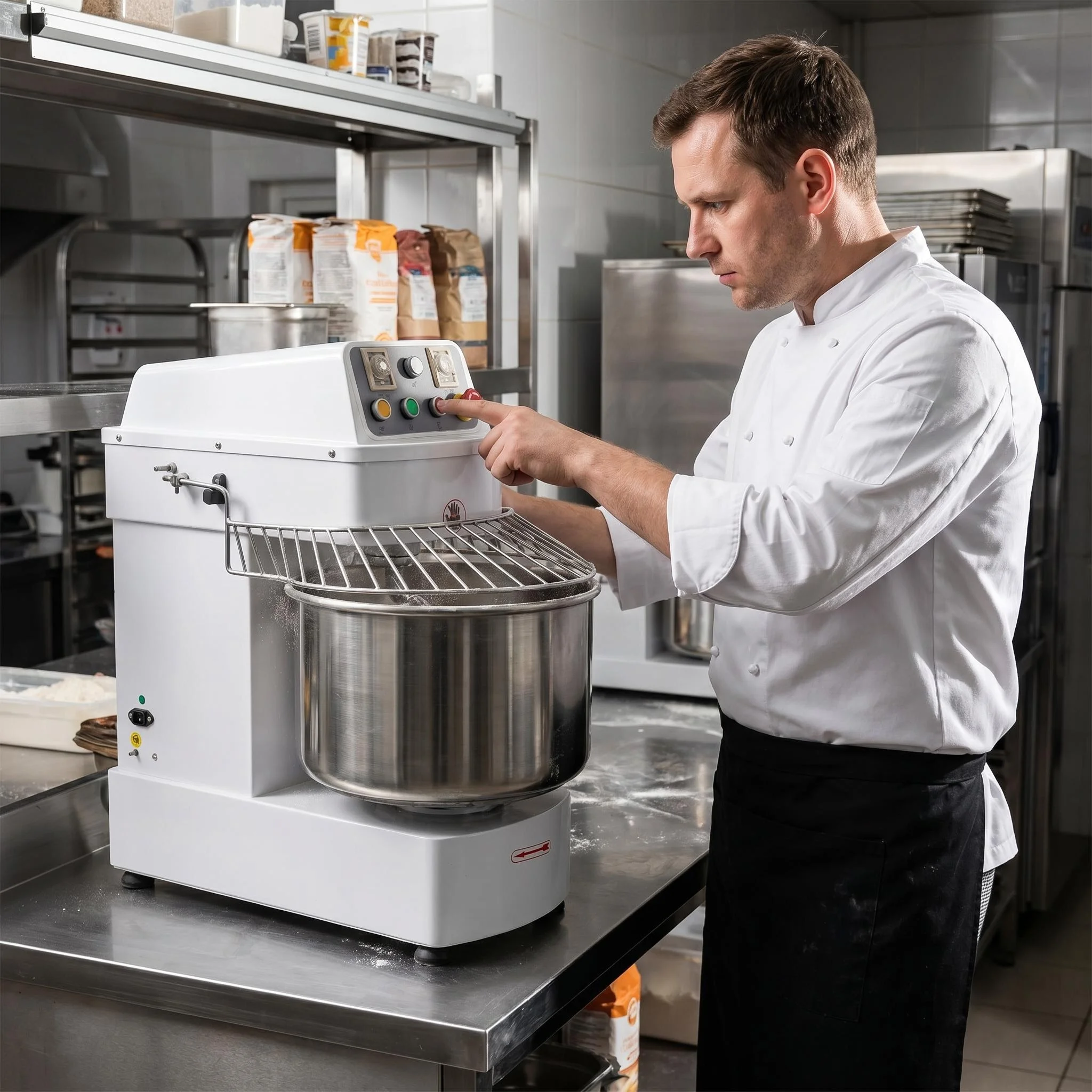 معدات مخابز تجارية، خلاط عجين  - مراجعة Commercial Kitchen Mixers Dough Mixer وسعره