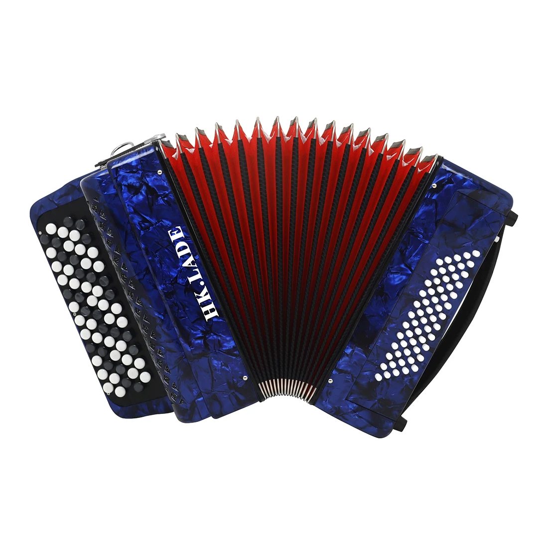 Wholesale Sailulu Professional Keyboard Band Back Band Blue AH-110 62 Key 60 Bass 3-key Agreement