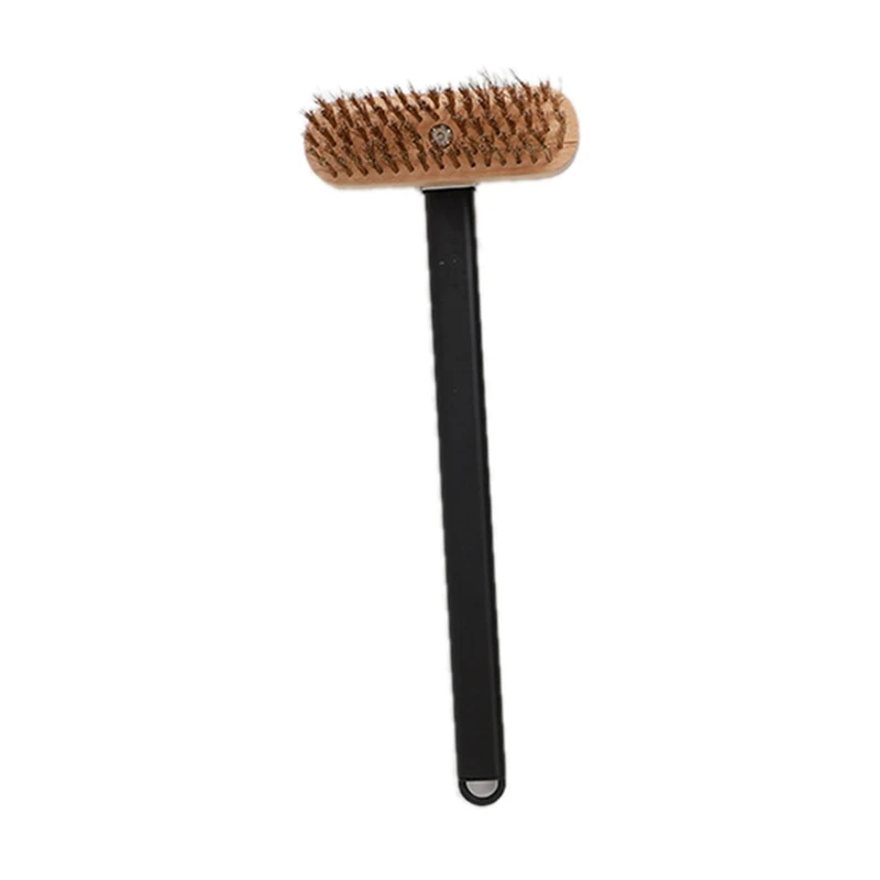 Pizza Oven Copper Brush Bristle Brass Scraper Household Grill Cleaning Oven Brush With Aluminium Handle