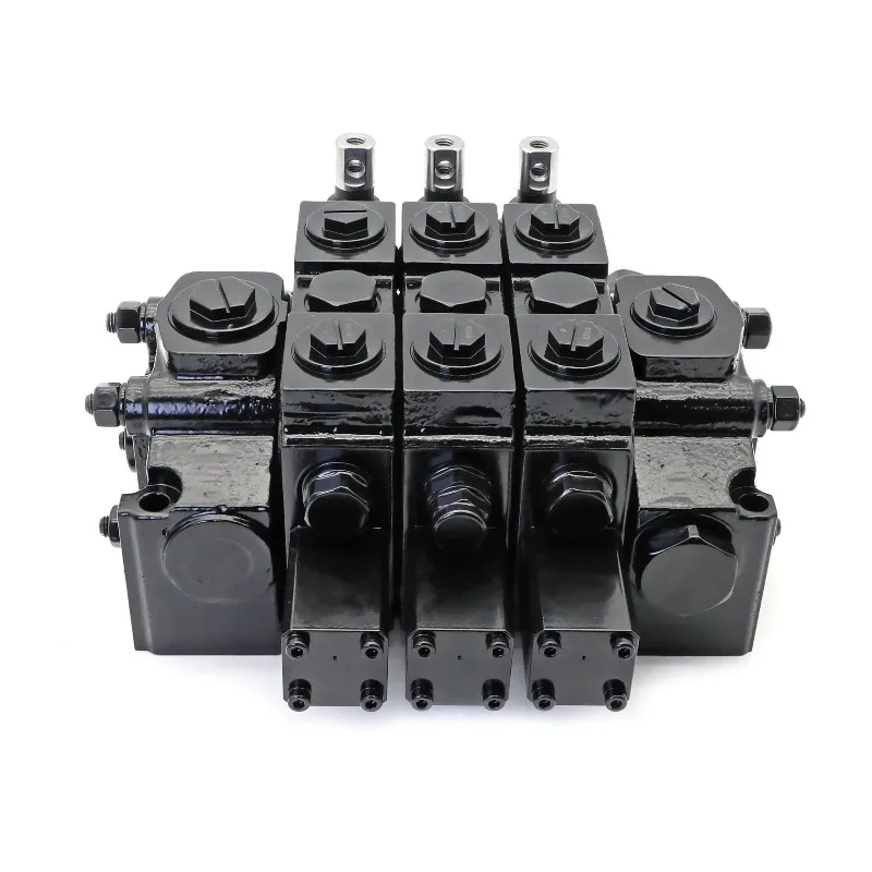 Vanne de commande directionnelle hydraulique de type marche/arrêt, vanne hydraulique à commande manuelle avec leviers