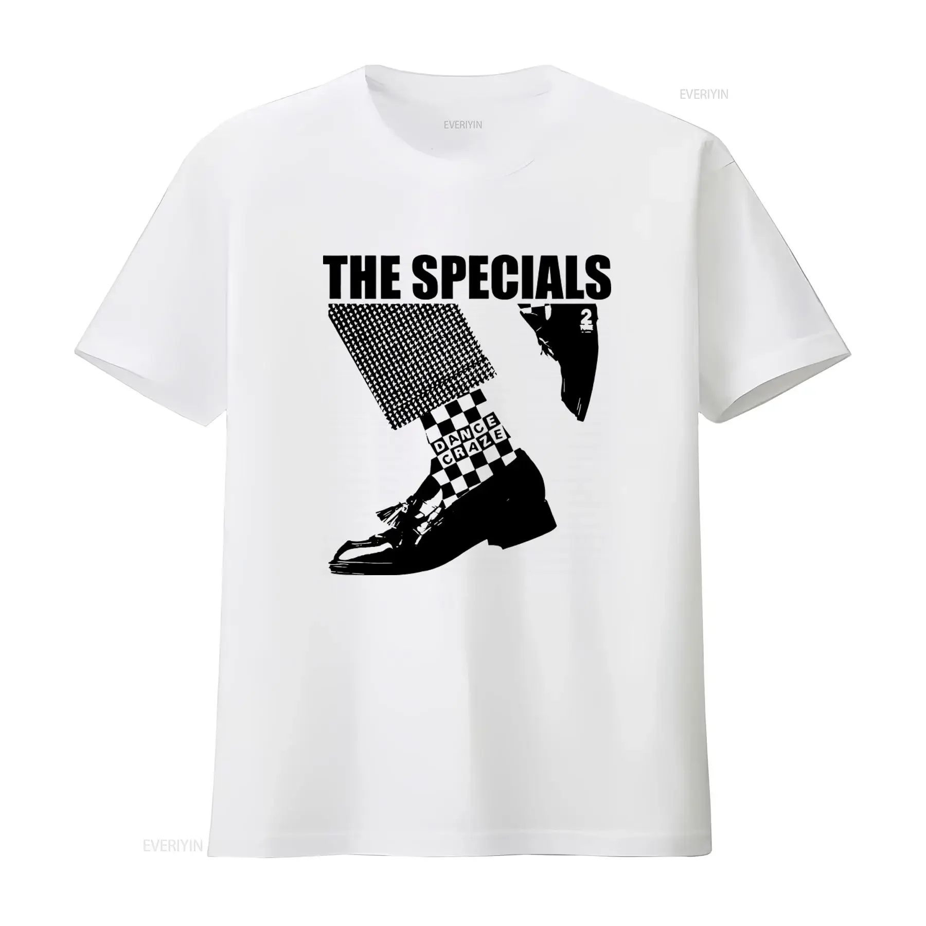 T-shirt en coton S 5XL, Dance Craze Music The Specials Ska Band, imprimé vintage, streetwear délavé, unisexe