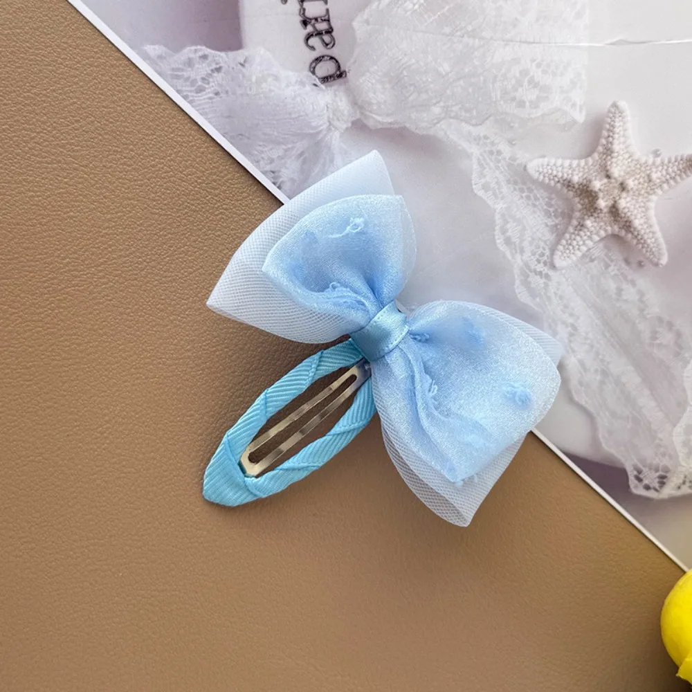 1pcs Korean Style Lace Bow Hair Clip for Kids Side Clasp Baby Headband Bangs Accessory Kids Headwear