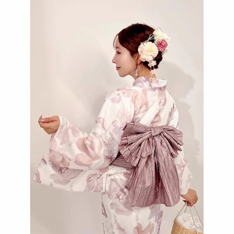 Japanese traditional kimono women's yukata wabi-sabi two-part split yukata easy to wear