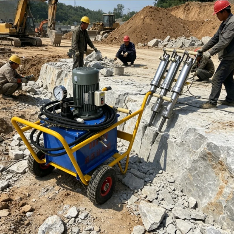 Stone machinery Hydraulic Rock Guillotine Granite Block Split Face Splitting Stone Splitter Machine for Sale Rock Crusher