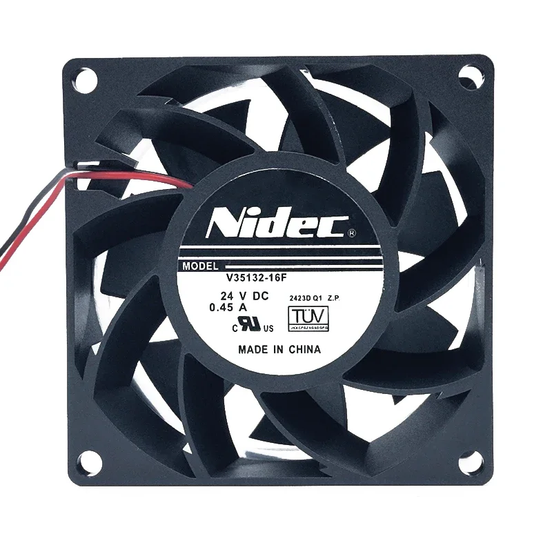 80*80*38MM NIDEC V35132-16F 8038 24V 0.45A Large Air Volume PWM Temperature Control Inverter Fan 8CM