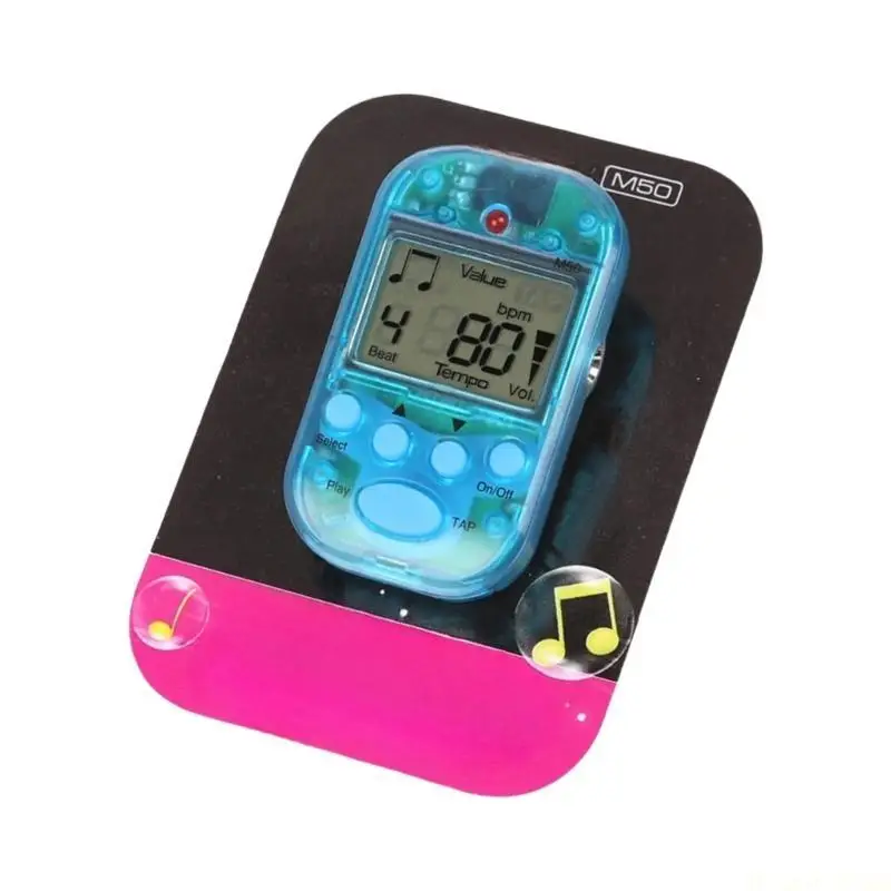 M5TC LED Digital Metronome with Voice Powered Portables Musicians Metronome for Professional Use