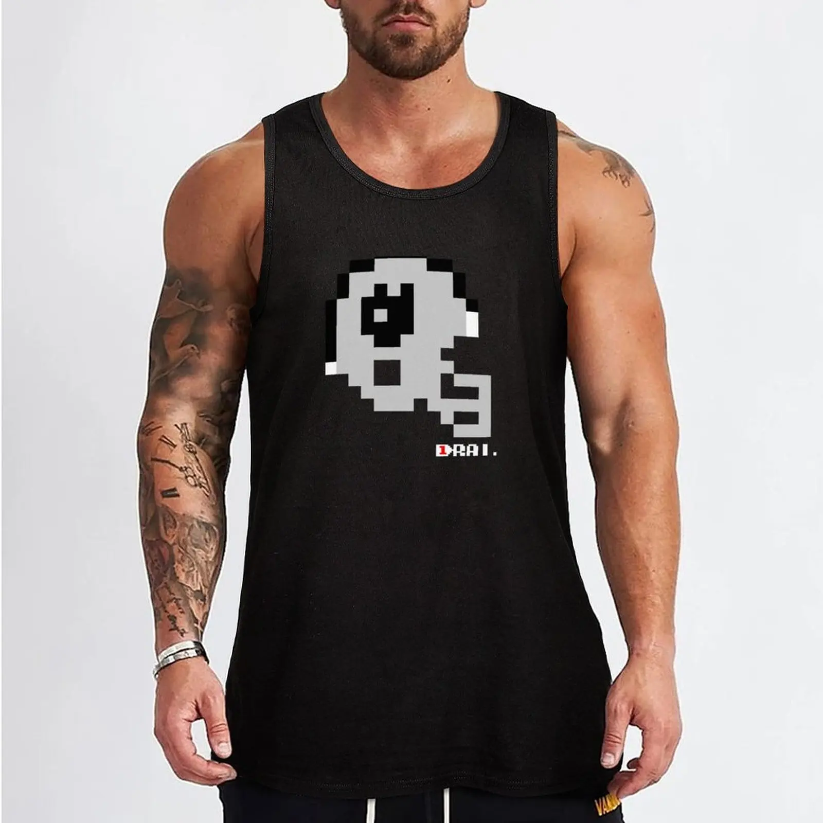 OAK Helmet - Tecmo Bowl Shirt Tank Top mens gym clothes sports vest sleeveless shirts