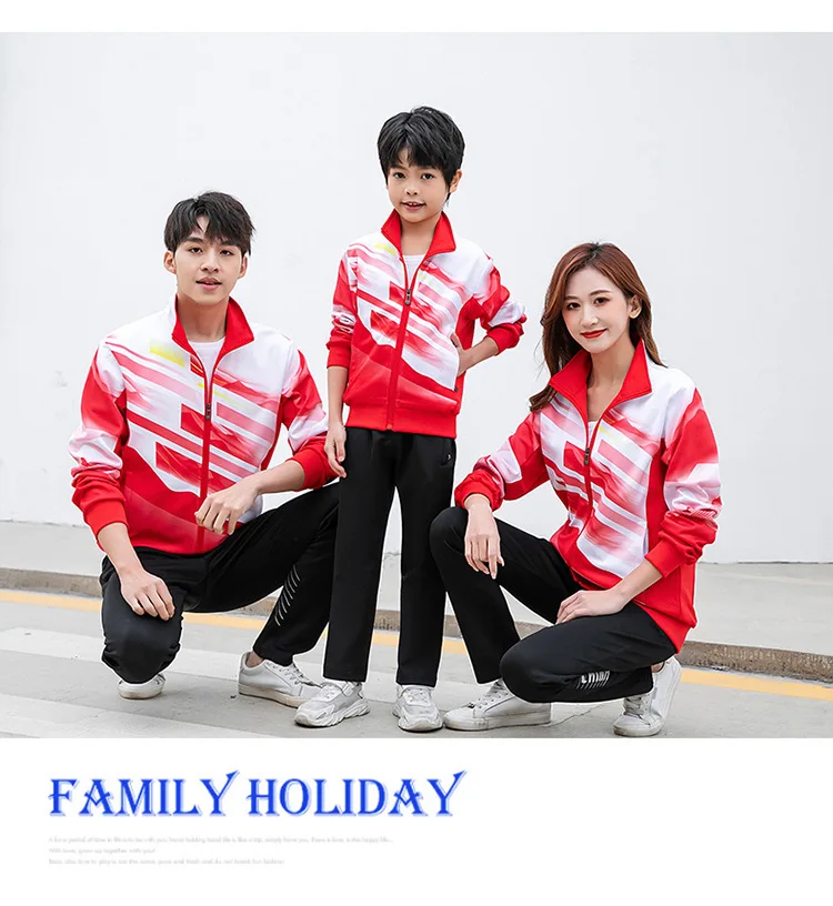 Autumn University Middle School Sportswear Primary School Training Unisex Walking Group Uniform Wholesale Custom Made Clothing