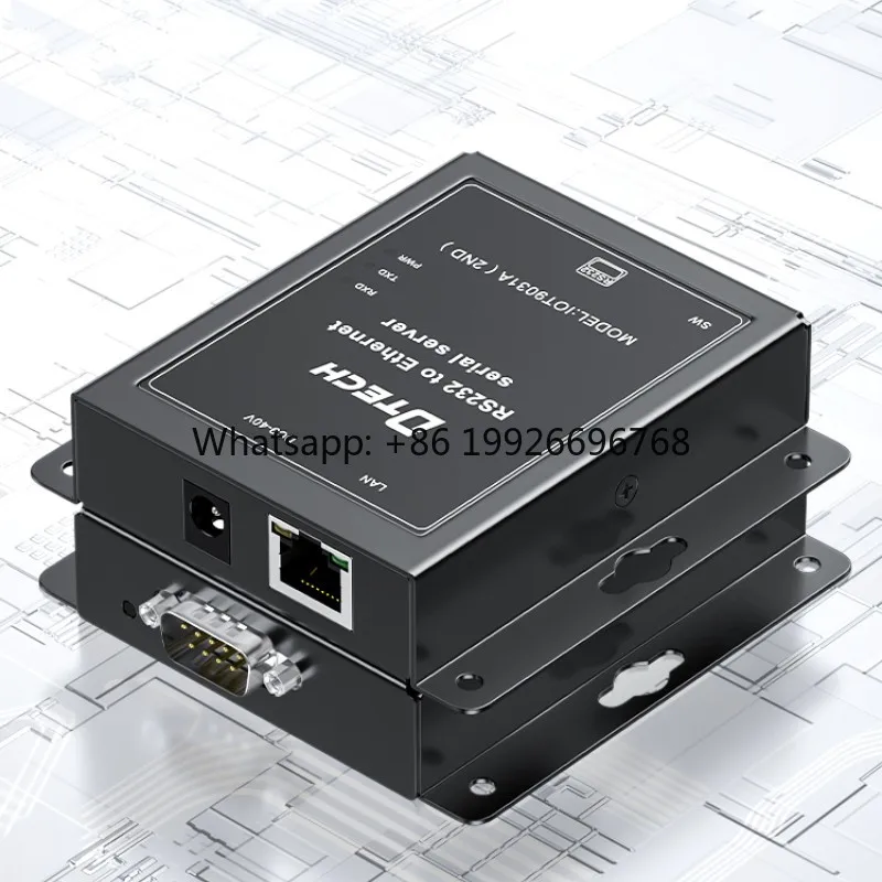 Industrial Serial Ethernet Gateway Server RS232 to Tcp-ip Converter with LAN Port