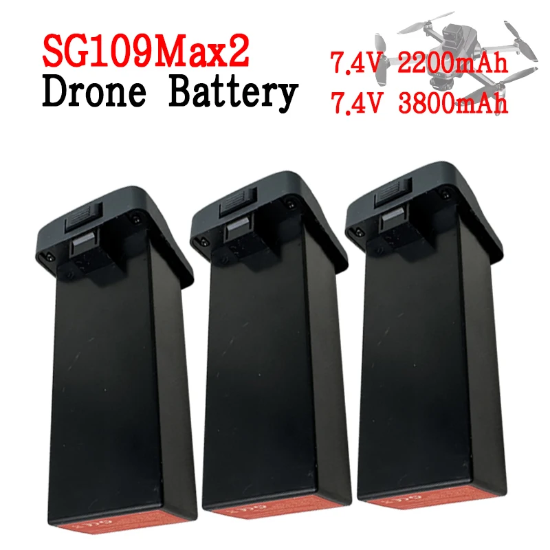 SG109 Max2 Original Battery 7.4V 2200mAh Suitable for RC Quadcopter SG109Max2 7.4V 3800mAh Drone Backup Charging Lipo Battery