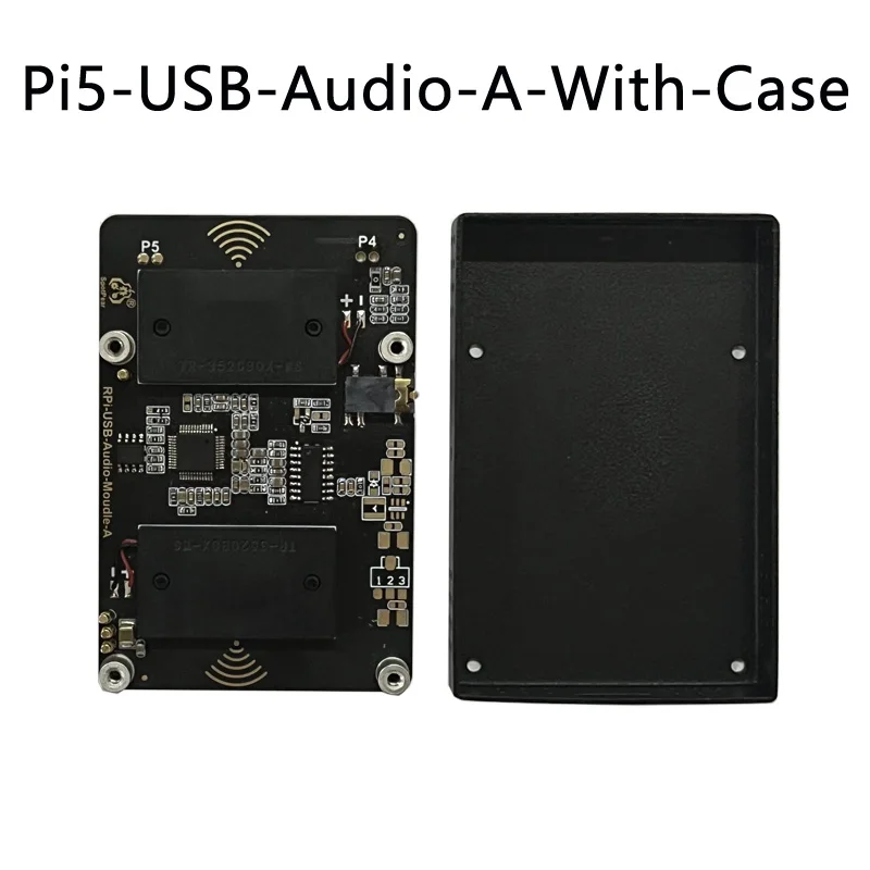 Raspberry Pi 5 Pi4B USB Audio Sound Card Moudle HAT with Earphone Jack Buzzer Speaker Option