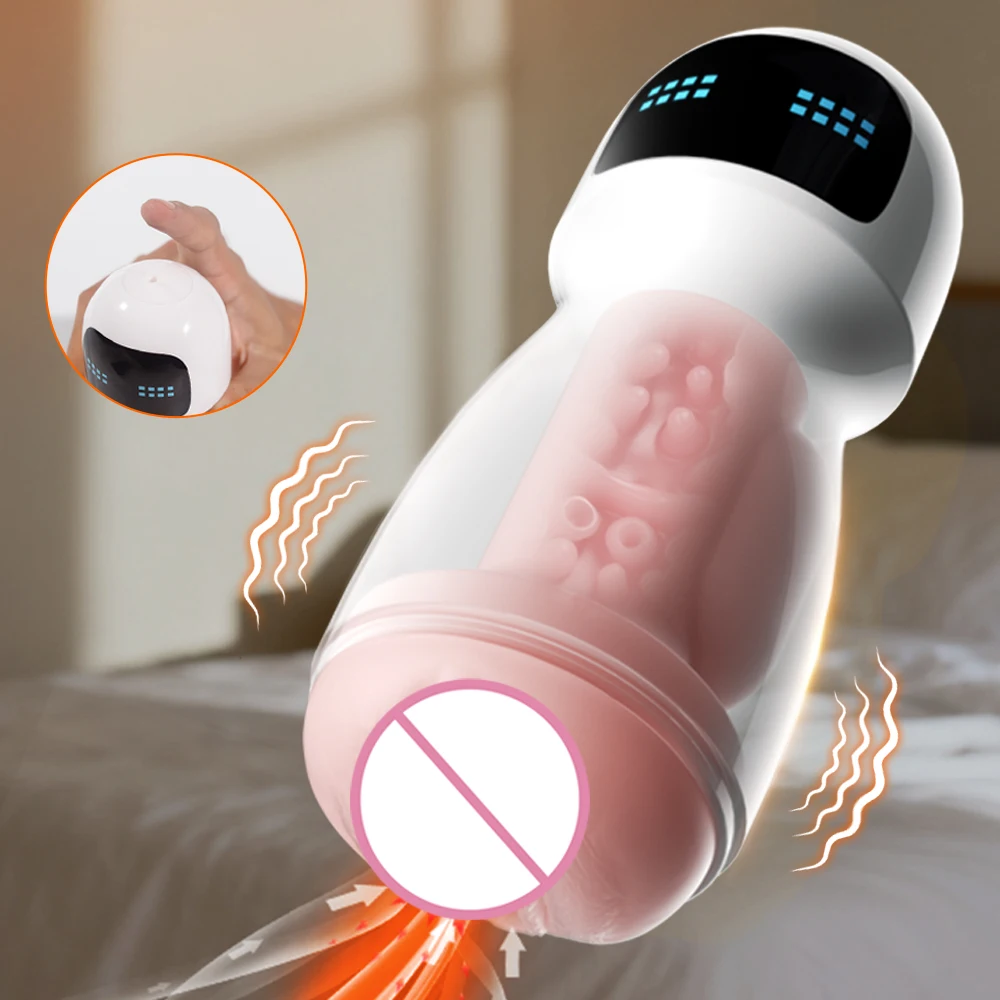 Adult Sex Toy For Men Male Masturbator Penis Trainer Men's Masturbation Cup Simulation Texture Vagina Machine With Vibration view 3
