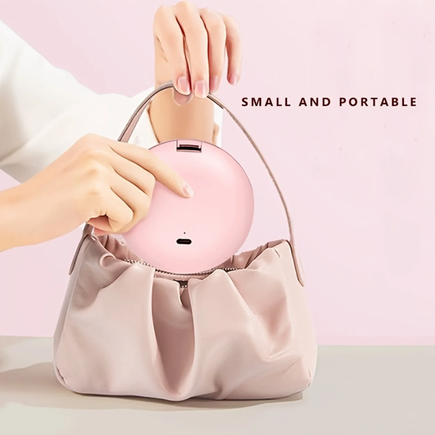 1 قطعة مرآة مدمجة Led مع تكبير 5X 3-Gear يعتم المحمولة صغيرة مزدوجة الجانب للطي مرآة ماكياج مضاءة للمحافظ أ