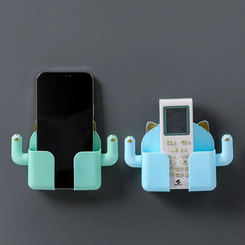 Punch-Free Wall Mount Stand Adhesive Wall Mount Phone Holder Lazy Mobile Phone Stable Holding Tool For Toilet Bathroom