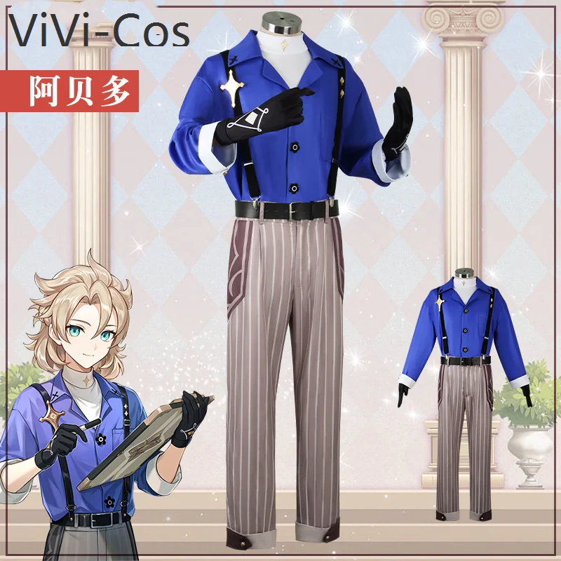 

ViVi-Cos Genshin Impact Albedo Daily Wear Game Suit Fashion Handsome Cosplay Costume Halloween Party Role Play Outfit Men