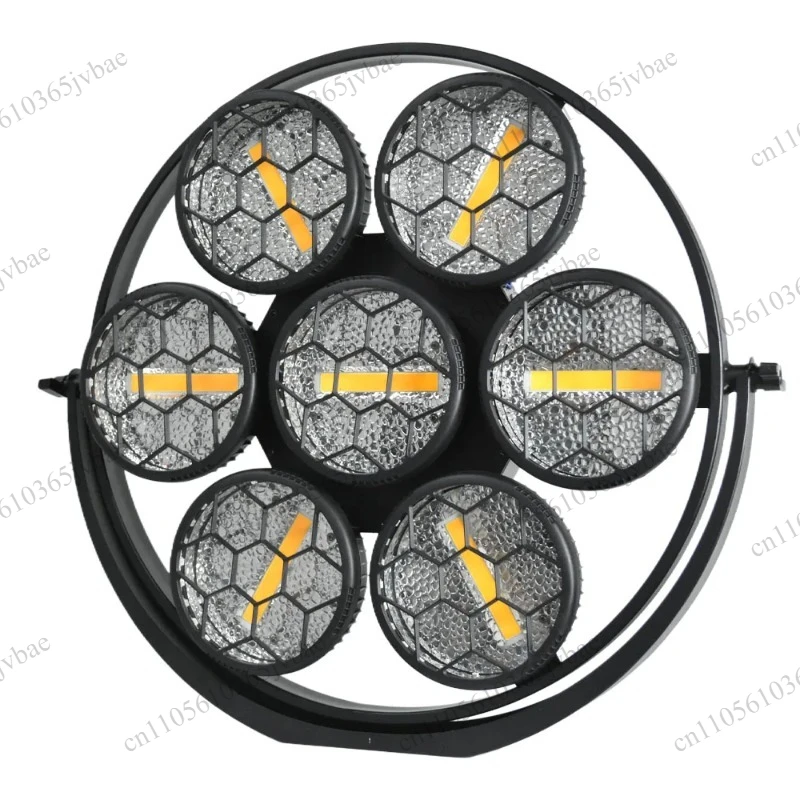 300W Seven-head LED COB Round Retro Ambient Light