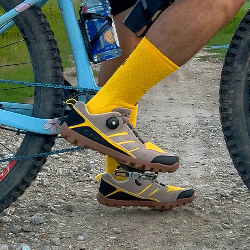 

MTB-181 MTB/XC/Trail Cycling Shoes (Tênis Masculino) - Men's Gravel Road Bicycle Sneakers, Pro Mountain Bike Non-Slip MTB Shoes