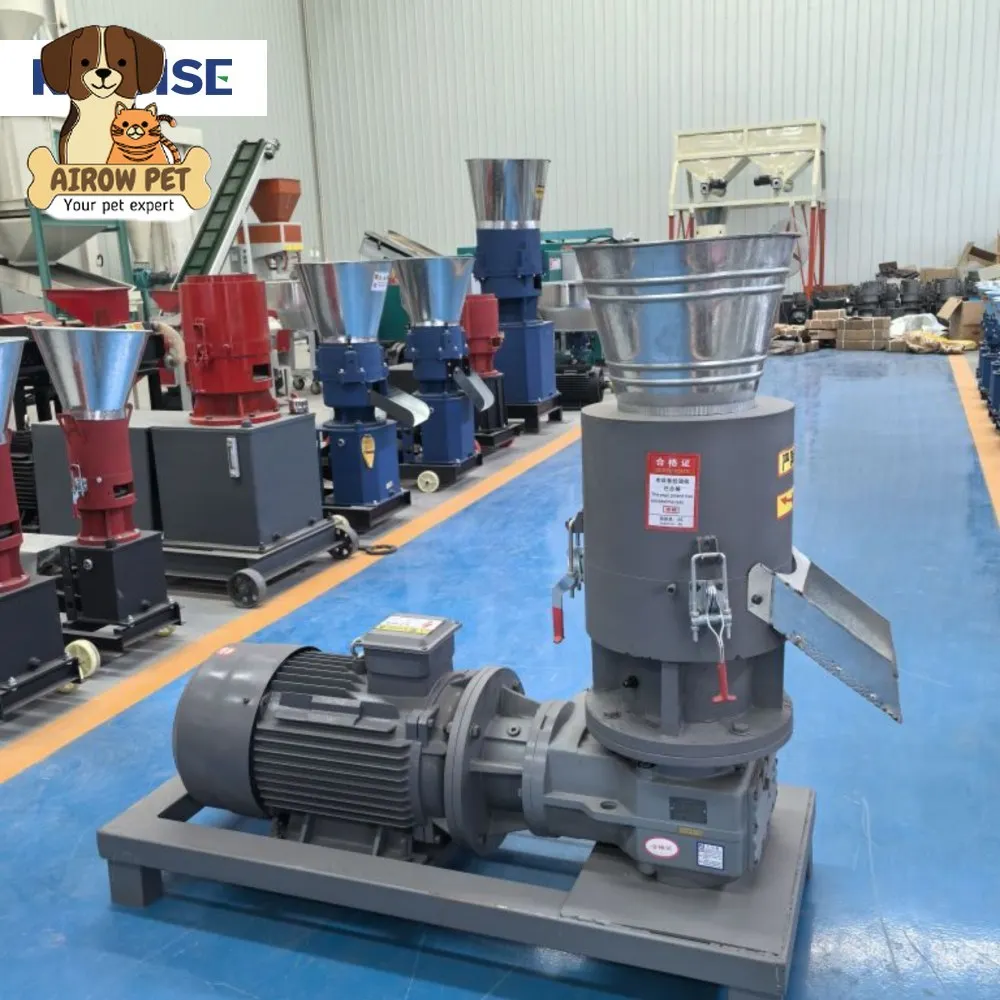 AIROW Biomass Pellet Machine for Processing Wood Sawdust Rice Husk Powder Corn Stalks and Agricultural Waste Into Fuel Pellets