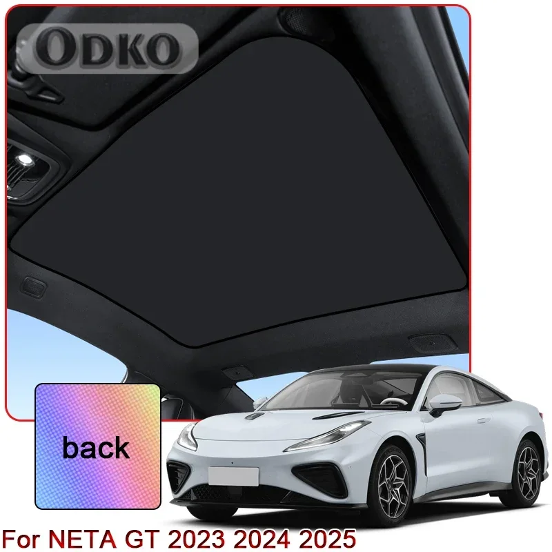 Colorful Ice Crystal Car Roof Sunshade Fit For NETA GT 2023 2024 2025 Car Clip-on Sunroof Skylight Blind Shading Cover Accessory