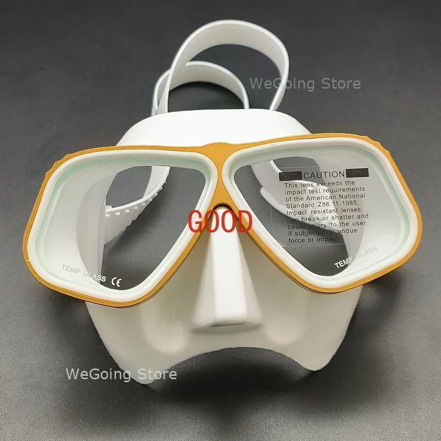 

Top Level Aluminium Free Diving Goggles Mask Alloy Small Volume Snorkeling Mask Diving Glasses Pack In Black Box