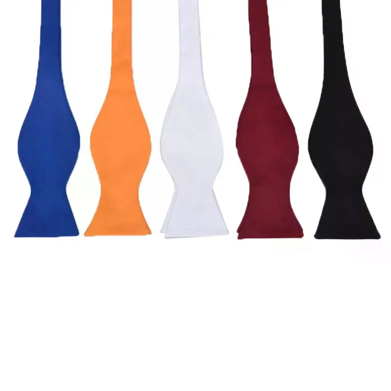 

Галстуки-бабочки из шелка, разноцветные, однотонные (черный, синий, красный), регулируемые, для официальных мероприятий