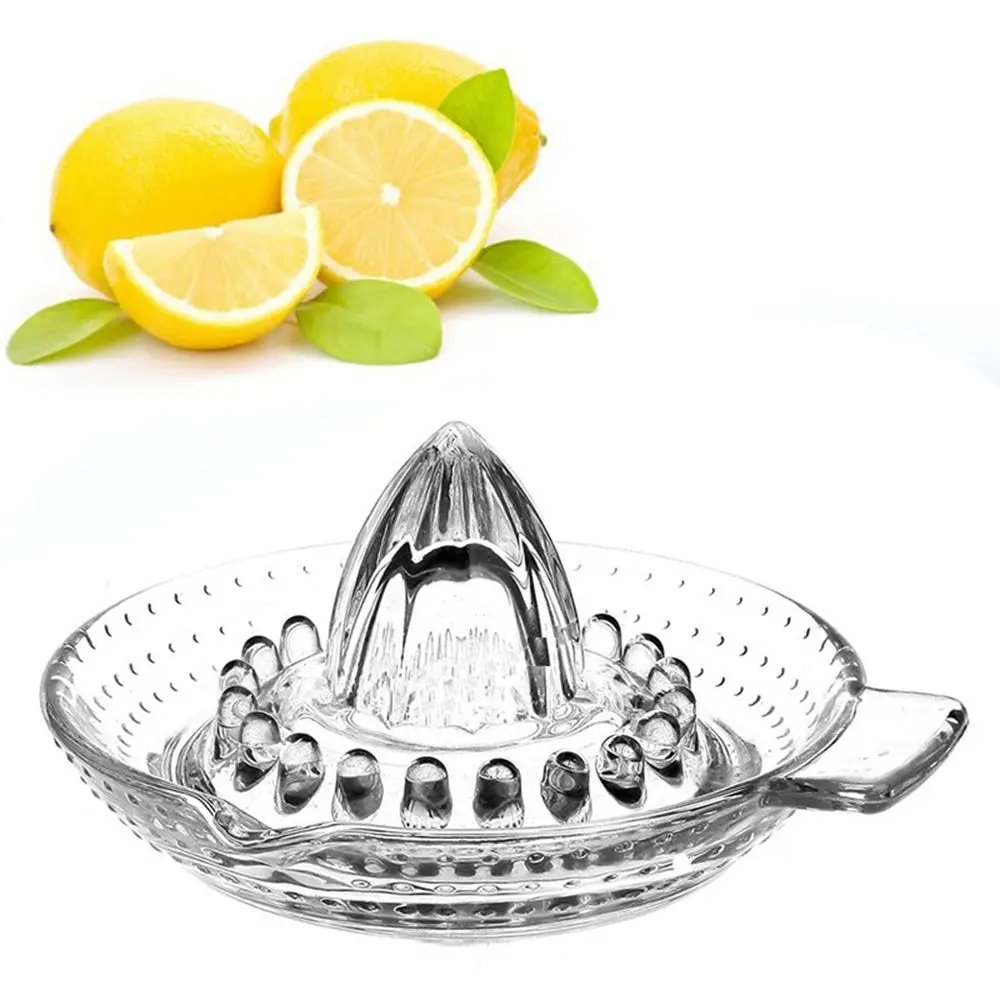 manual glass orange juicer pour spout fruit extractor with handle fruit tool lemon juicer bar supplies lemon squeezer