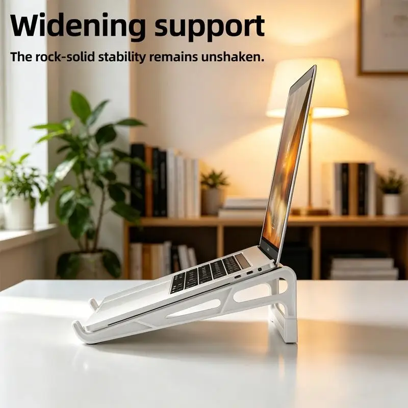 Laptop Stand Adjustable Foldable Portable Non-slip Computer Holder Universal for Laptop Tablet  for Travel Study Work