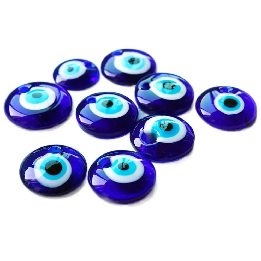 Blue Eye Lucky Eye Keychain Glass Bead Transparent Lucky Eye Pendant Tassel Pendant Turkey Car Hanging Charm Couple Gifts