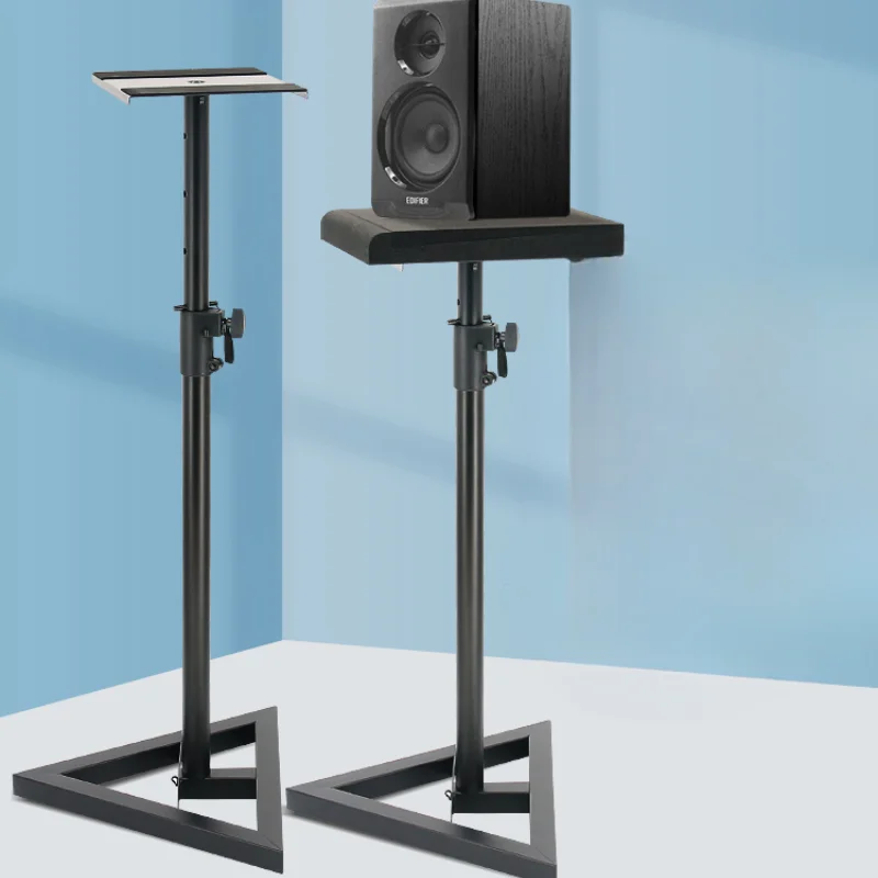 All-metal floor-to-ceiling monitor speaker bracket can lift and reduce noise reduction triangular recording studio support