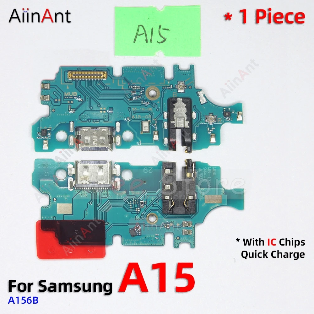 Conector de placa de carga USB, puerto de carga rápida, Cable flexible para Samsung Galaxy A10, A10E, A10S, A11, A12, A12S, A13, A13S, A14, A15, 5G