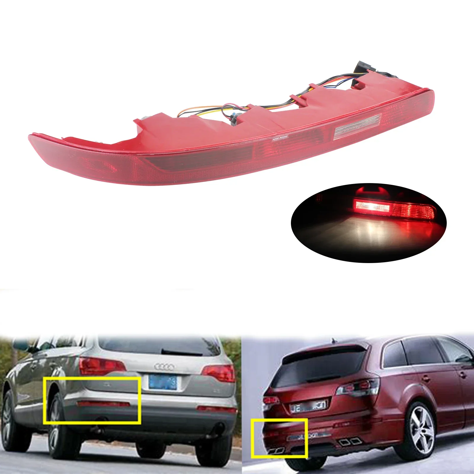 

Left Rear Bumper Reflector Tail Stop Brake Reverse Light Lamp For Audi Q7 4L 2006-2015 OE 4L0945095A