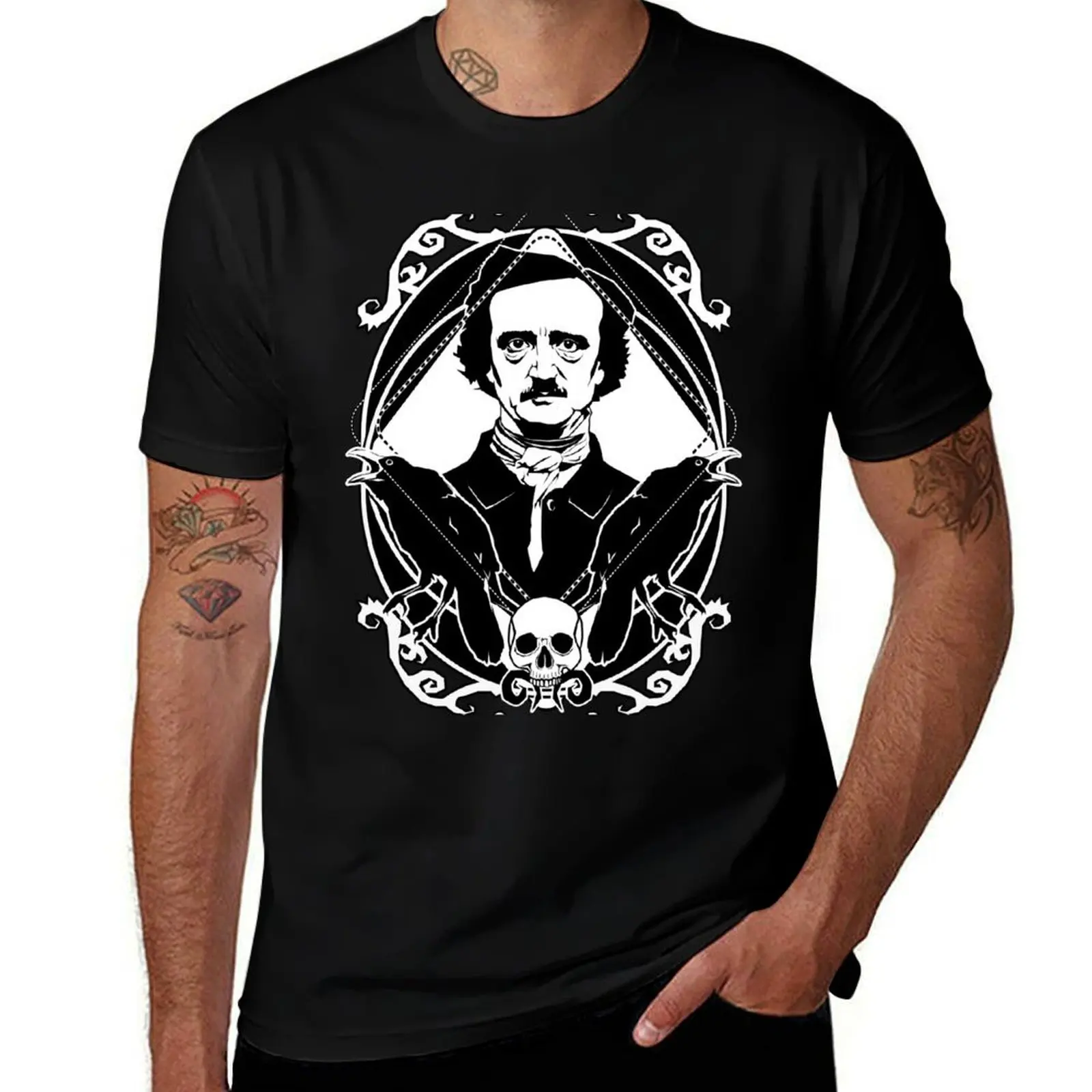 

Edgar Allan Poe - The king of macabre T-Shirt man t shirt designer man t shirts for men casual T-Shirt