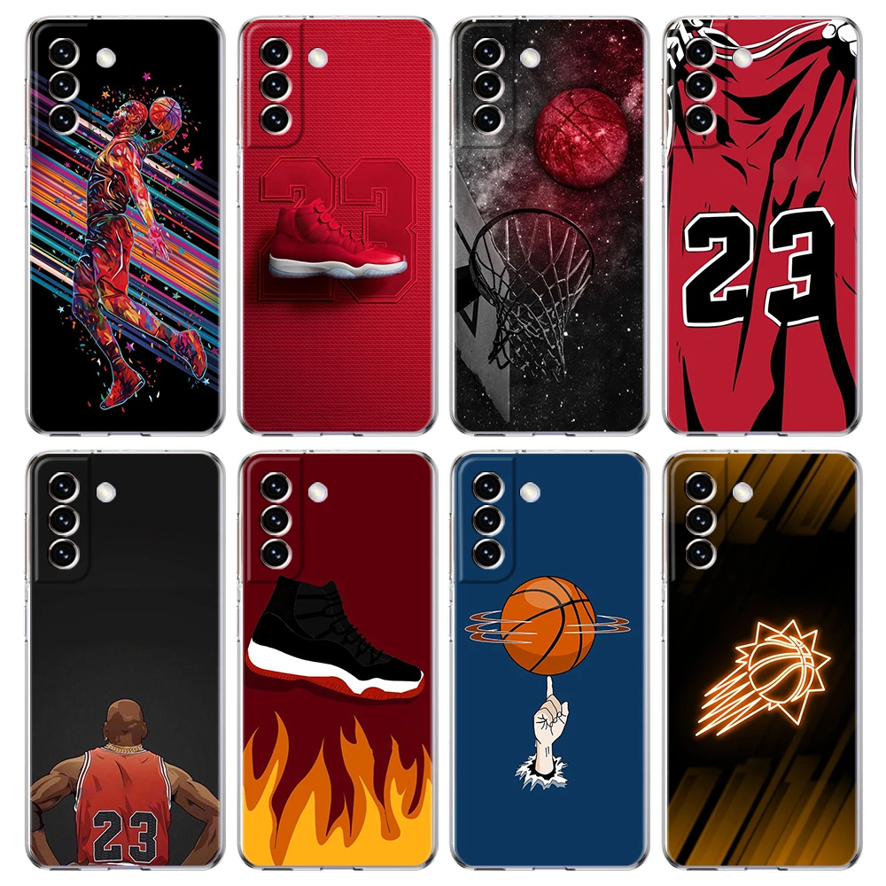 

Basketball Basket Sports Phone Case for Samsung Galaxy S24 S23 S22 S20 S21 FE Ultra S24 S23 S10 S10E S9 S8 Plus 5G Soft Shell