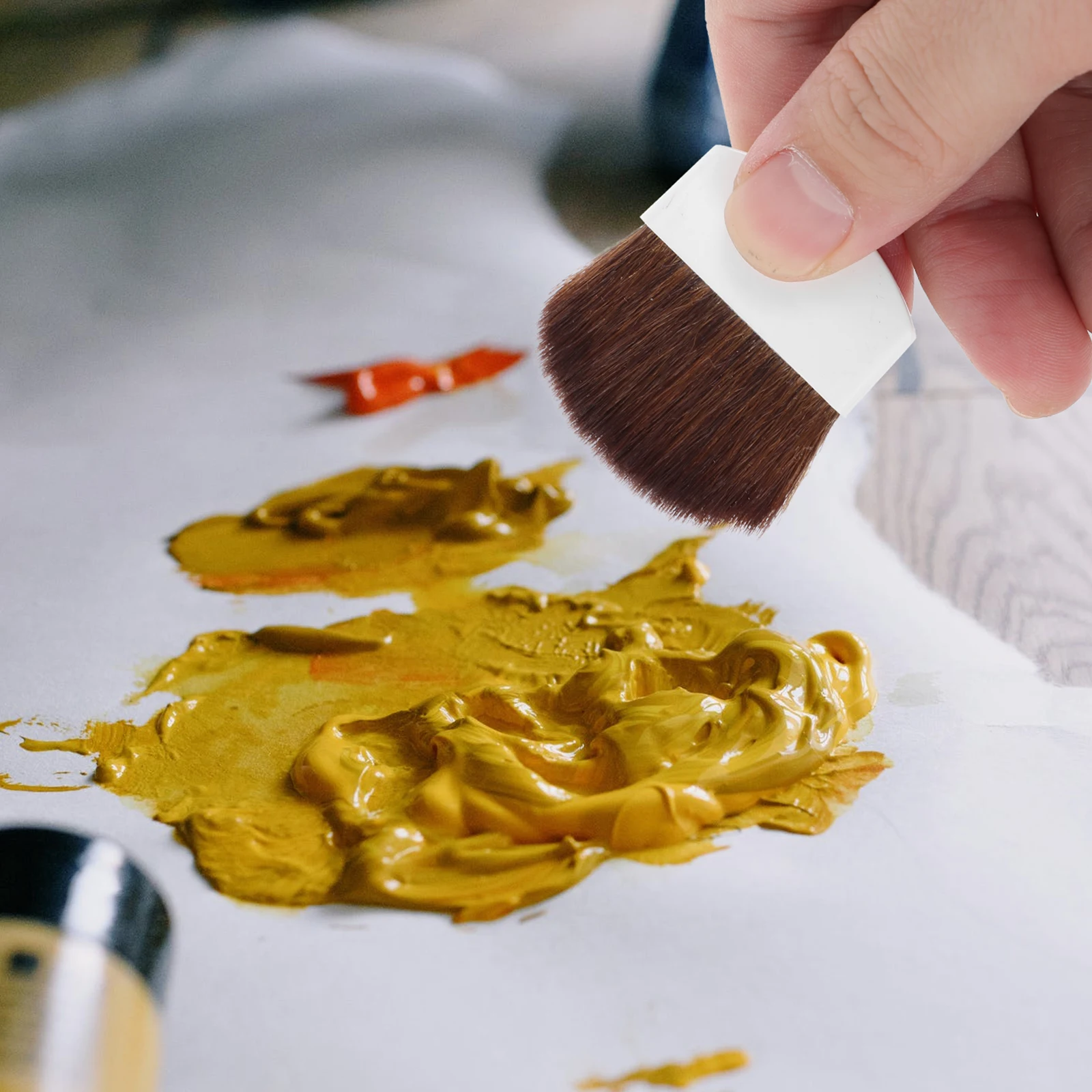 

8Pcs Painting Brushes Semiround Black Handle Drawing Tools for Watercolor Oil Paint Craft Painting Supplies for Beginners