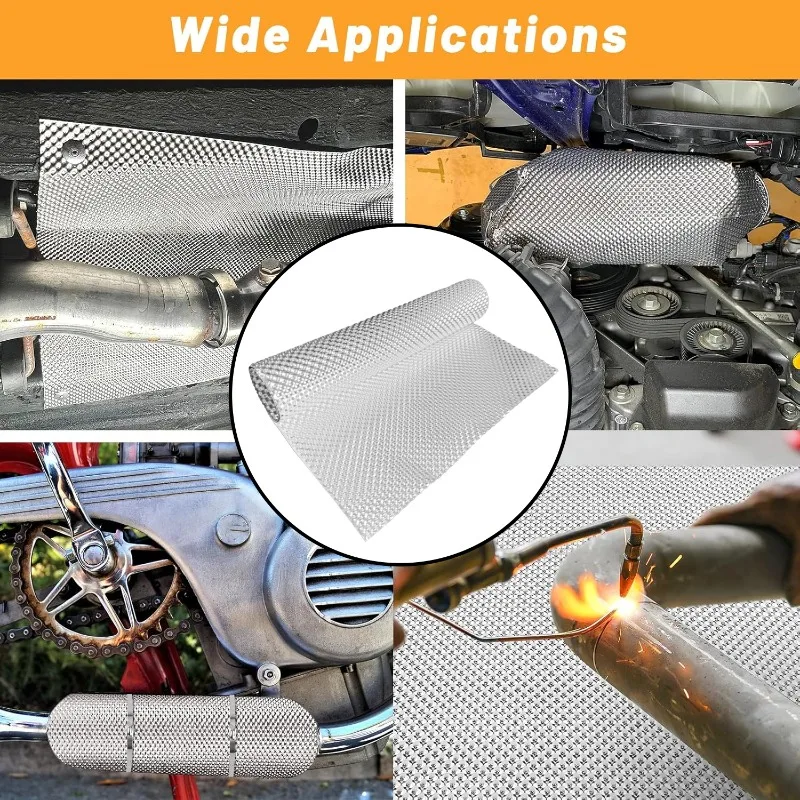 ملحقات أدوات السيارة، درع حراري من الألومنيوم المنقوش للسيارة للدراجات النارية، أنبوب عادم توربو المنوع، استبدال كهربائي مباشر