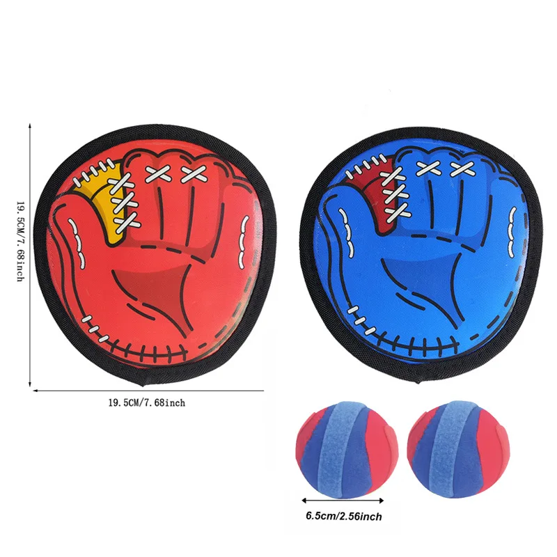 Zestaw zabawek sportowych na zewnątrz z lepkimi piłkami dla dzieci i dorosłych, interakcja rodzic-dziecko, gra edukacyjna, zabawka sportowa na kemping.
