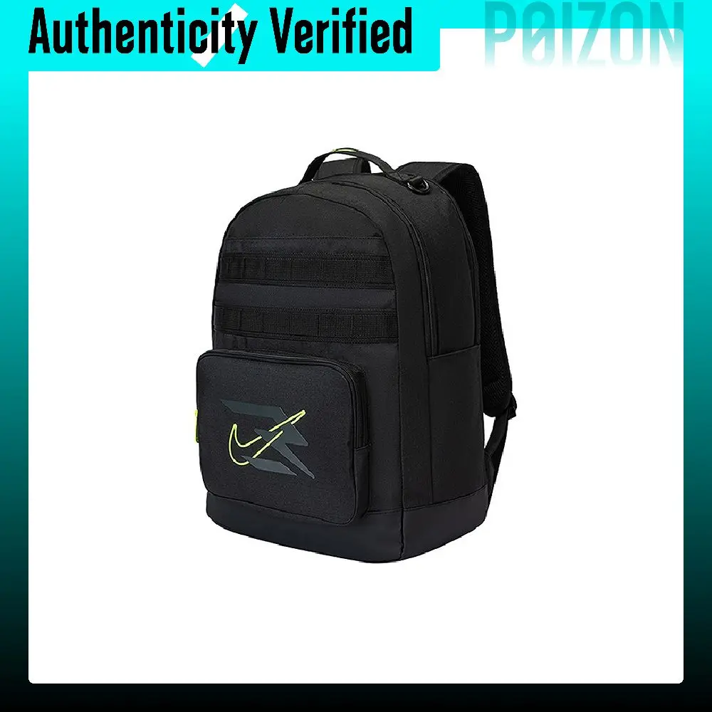 Mochila Nike 3Brand de poliéster unisex, color negro azabache, N32543004GS-001