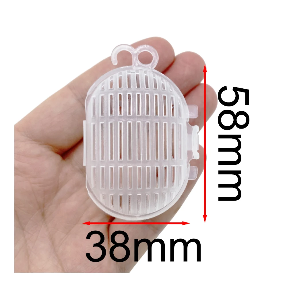 5pcs Bait Cage Feeder Fishing Bag Shrimp Cage Lobster Baits Thread Ball Box Basket Feeder Holder Fish Tool Accessories