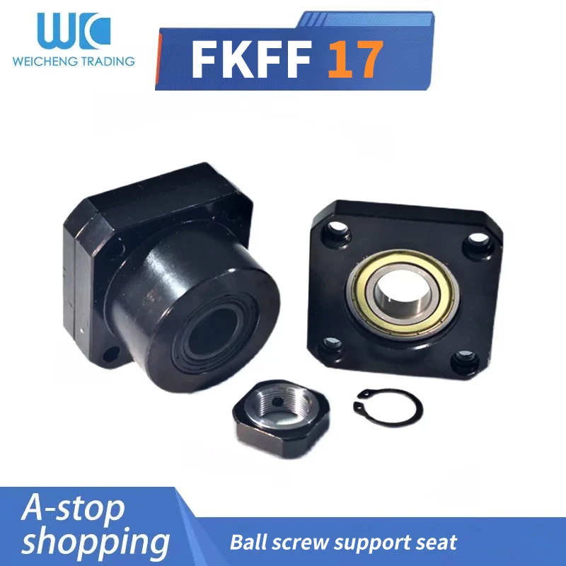 FK17 FF17 Ballscrew End Supports Seat For Ball Screw CNC Part FKFF17 End Support