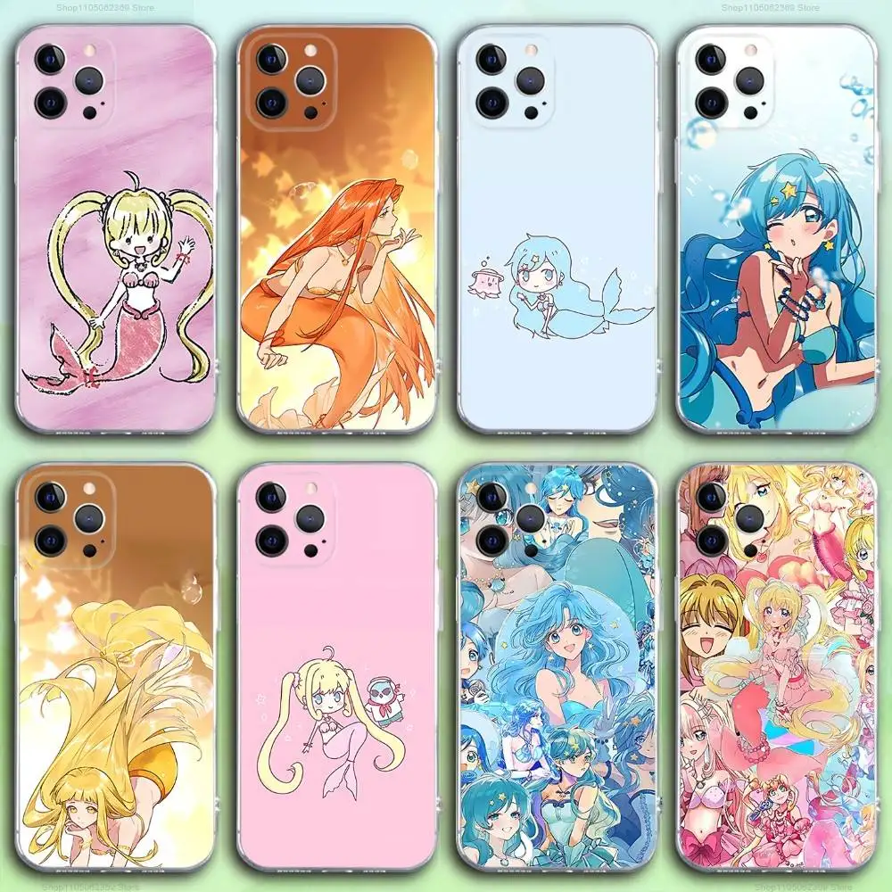 

M-Mermaid Melody Pichi Phone Case For iPhone 17,16,15,14,13,12,11 Pro,Max,Plus,X,XS,XR,SE4,E Mini Transparent Soft Cover