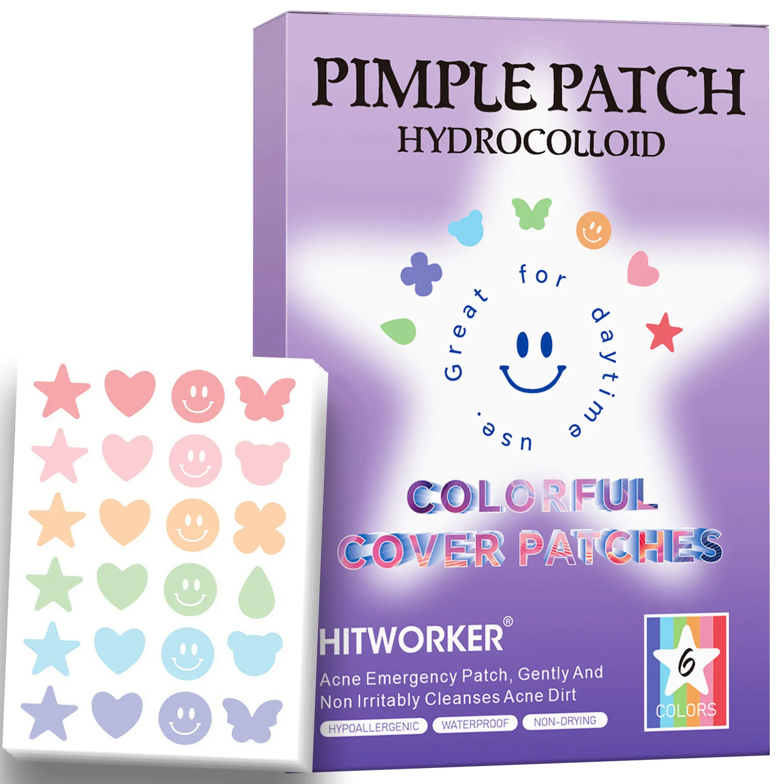 Invisible Waterproof Hydrocolloid Acne Patch for Facial Cleansing Care Essence Tool Accessory Suitable for All Skin Types