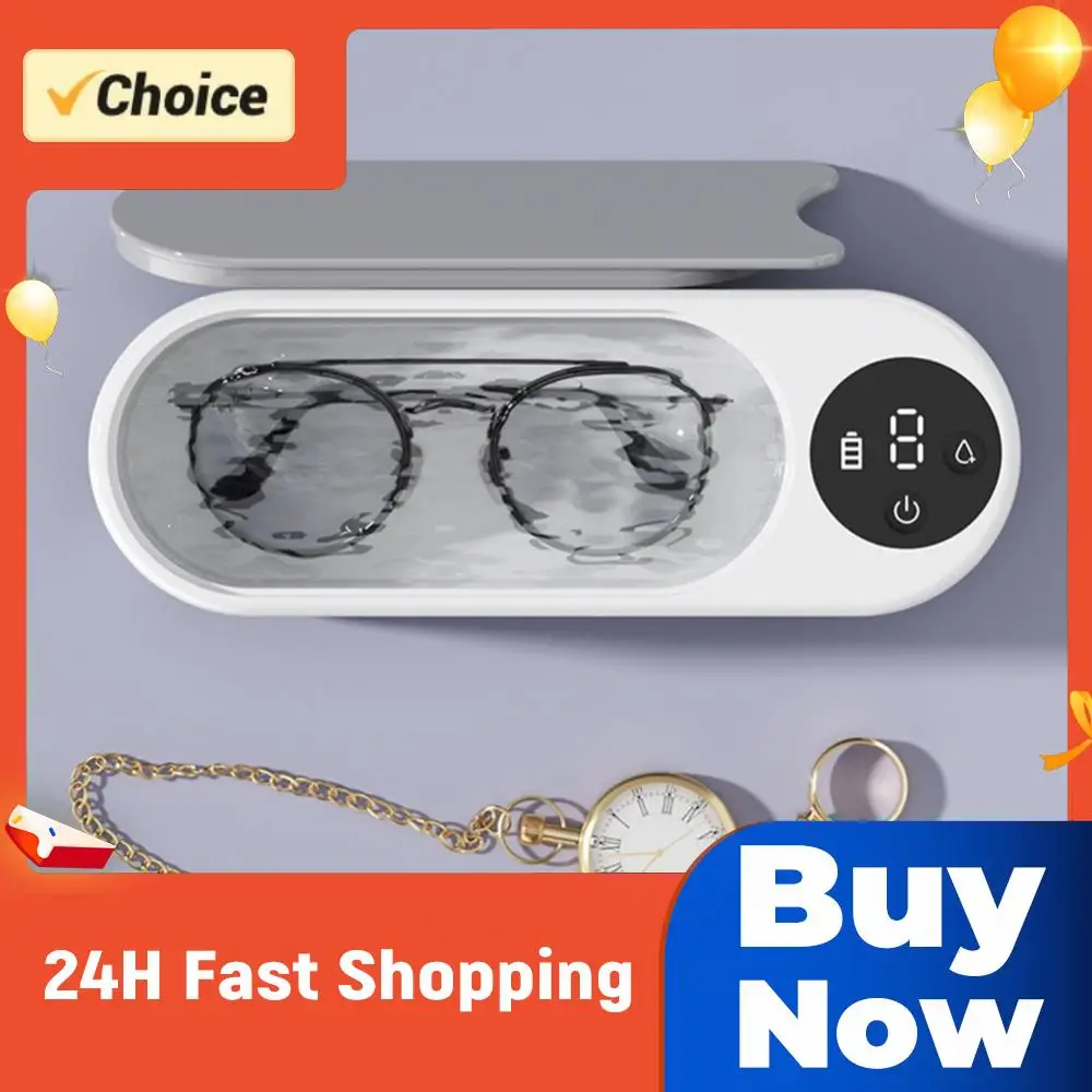

Ultrasonic Eyeglass Washing Tool Portable Glasses Cleaner Portable Cleaning Machine Multifunctional for Ring Necklaces