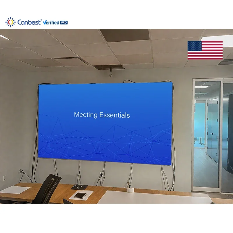 P0.625 3000X1687.5mm 9.84X5.54ft Ultra Fine Pitch HD Indoor LED Video Wall Display Screen for USA Product Showroom Exhibition