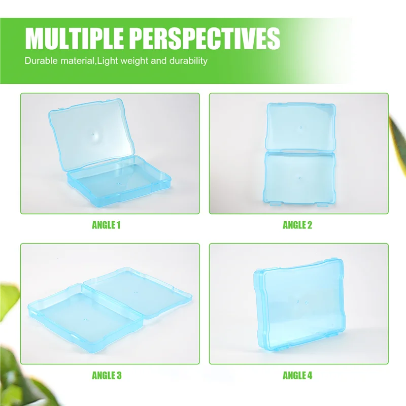 

5X7 Inch Photos Cases And Clear Craft Keeper With Buckle Design 6 Inner Cases Plastic Storage Container Box-Y78A