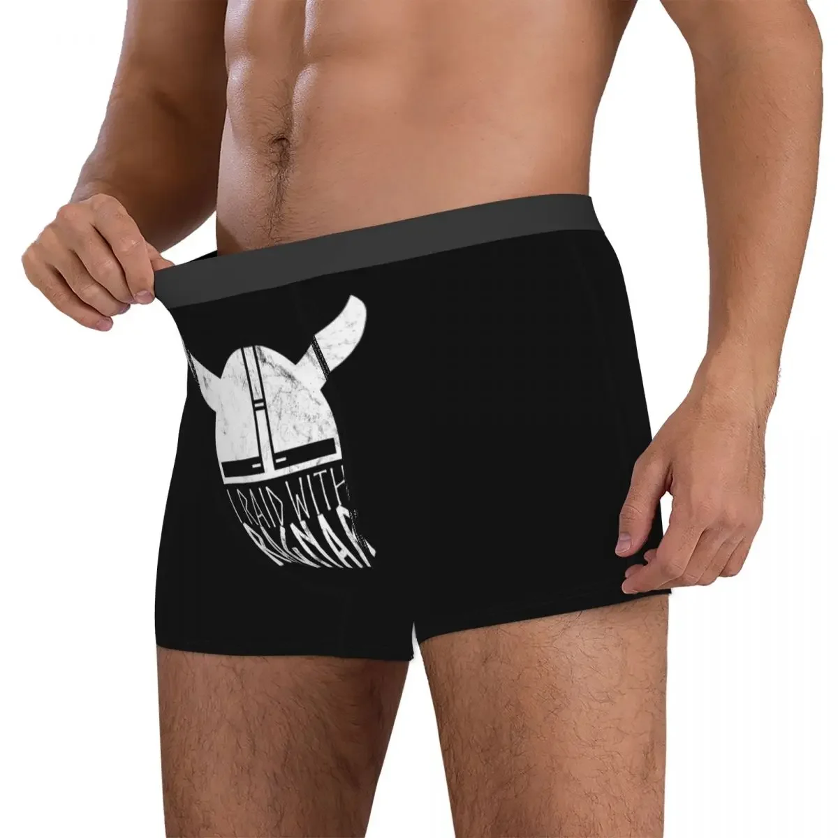 Boxer Onderbroek Shorts American Kleding I Inval Met Ragnar Helm Slipje Heren Comfortabel Ondergoed Voor Homme Man
