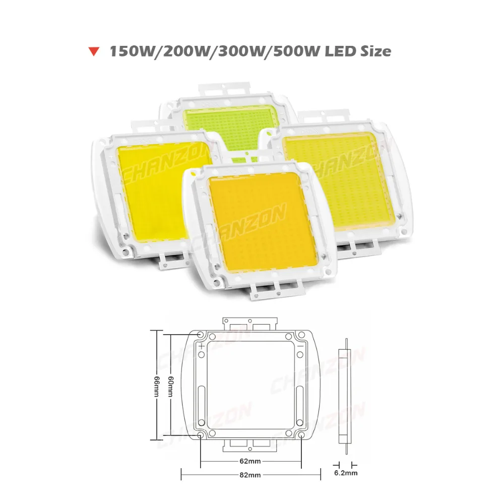 High Power LED SMD COB Bulb Chip Matrix 150W 200W 300W 500W Natural Cool Warm White 150 200 300 500 W Watt for Outdoor Light