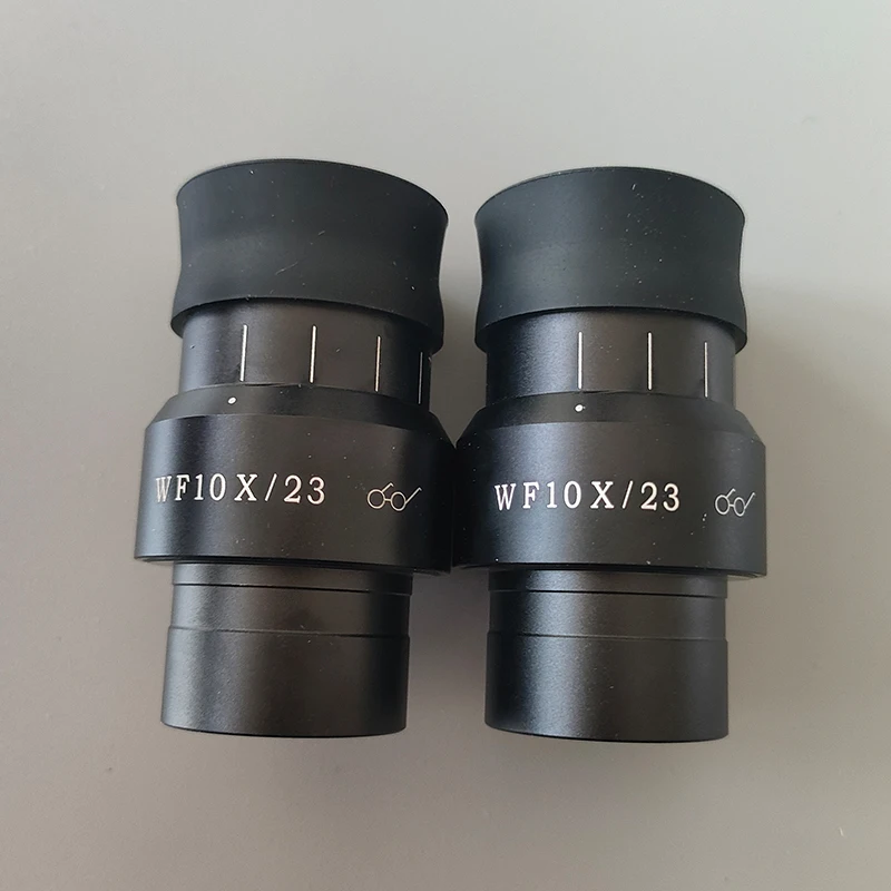 1PCS 2PCS Microscope Eyepiece WF10X/23MM Wide Field For Stereo Binocular Trinocular 30MM Interface