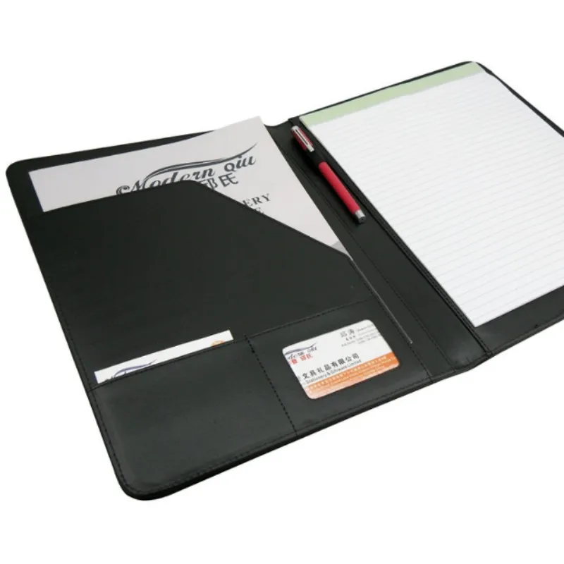 Picture 3: Multifunctional 403 A4 Conference Folder Business Stationery Folder Leather Contract File FoldersTravel Document Folder