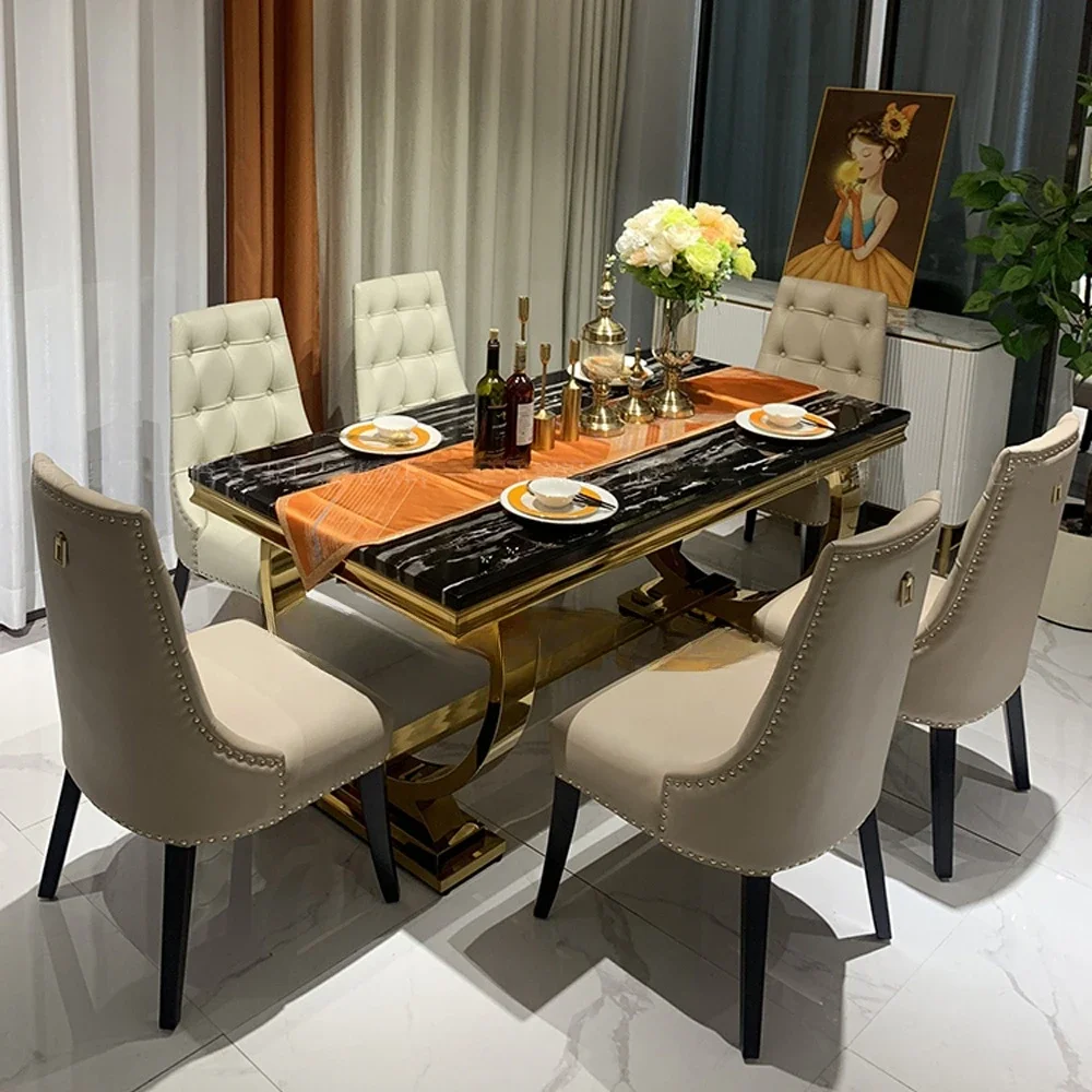 Restaurant Furniture Wedding Table Modern Marble Table Set Luxury Hotel Restaurant Table