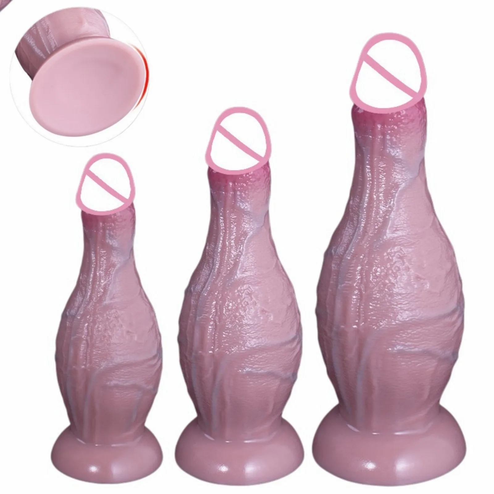 Soft Silicone Realistic Dildos balls Gay adult sex toys for Women/Male Suction Cup Big Anal Plug Vaginal butt Masturbators Penis